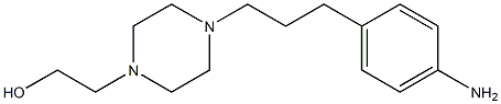 4-[3-(4-aminophenyl)propyl]-1-Piperazineethanol结构式