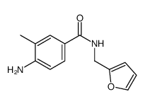 3-甲基-4-氨基-N-(2-呋喃基甲基)苯甲酰胺结构式