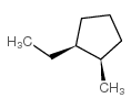cis-1-ethyl-2-methylcyclopentane Structure