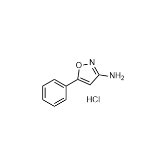 5-苯基异恶唑-3-胺盐酸盐结构式