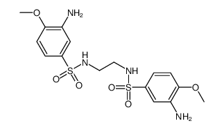 3-amino-N-[2-[(3-amino-4-methoxyphenyl)sulfonylamino]ethyl]-4-methoxybenzenesulfonamide Structure