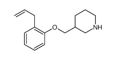 Piperidine, 3-[[2-(2-propen-1-yl)phenoxy]methyl]- Structure