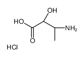 (2S,3S)-3-amino-2-hydroxybutanoic acid,hydrochloride Structure