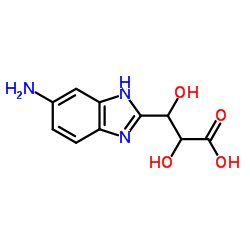 3-(6-Amino-1H-benzimidazol-2-yl)-2,3-dihydroxypropanoic acid Structure