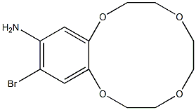 1,4,7,10-Benzotetraoxacyclododecin-12-amine, 13-bromo-2,3,5,6,8,9-hexahydro- Structure