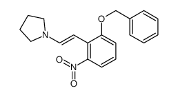1-[2-(2-nitro-6-phenylmethoxyphenyl)ethenyl]pyrrolidine结构式