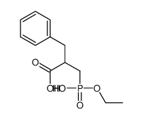 2-benzyl-3-[ethoxy(hydroxy)phosphoryl]propanoic acid结构式