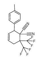 2-p-Tolyl-6,6-bis-trifluoromethyl-cyclohex-3-ene-1,1-dicarbonitrile Structure