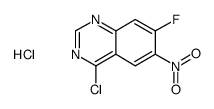 4-chloro-7-fluoro-6-nitroquinazoline hydrochloride Structure