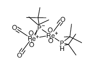 [Re2(CO)7(μ-P(t-Bu)2)(P(t-Bu)2H)(μ-H)]结构式