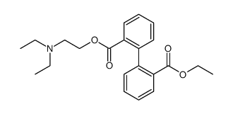 diphenic acid ethyl ester-(2-diethylamino-ethyl ester) Structure