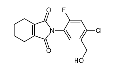 N-<4-Chloro-2-fluoro-5-(hydroxymethyl)phenyl>-3,4,5,6-tetrahydrophthalimide Structure