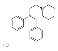 N-benzyl-N-(2-piperidin-1-ylethyl)aniline,hydrochloride Structure