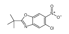 2-TERT-BUTYL-5-CHLORO-6-NITROBENZOXAZOLE Structure