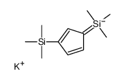 potassium,trimethyl-(3-trimethylsilylcyclopenta-1,4-dien-1-yl)silane结构式