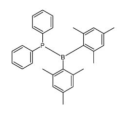 bis(2,4,6-trimethylphenyl)boranyl-diphenylphosphane结构式