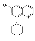 6-氨基-8-吗啉-1,7-萘啶结构式