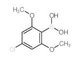 4-Chloro-2,6-dimethoxyphenylboronic acid Structure