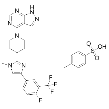 LY-2584702 tosylate salt structure