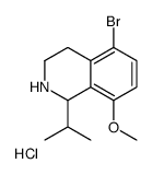 5-bromo-8-methoxy-1-propan-2-yl-1,2,3,4-tetrahydroisoquinoline,hydrochloride Structure