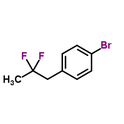 1-Bromo-4-(2,2-difluoropropyl)benzene结构式