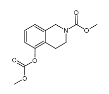 N,O-bis(methoxycarbonyl)-5-hydroxy-1,2,3,4-tetrahydroisoquinoline结构式