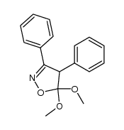 5,5-dimethoxy-3,4-diphenyl-4,5-dihydro-isoxazole结构式