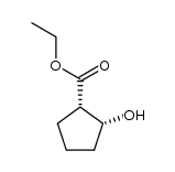 ethyl (1S,2R)-(-)-2-hydroxycyclopentanecarboxylate结构式