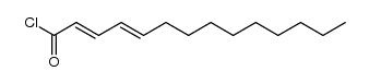 trans,trans-2,4-tetradecadienoic acid chloride Structure
