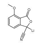 7-methoxy 3-lithio-3-cyanophthalide Structure