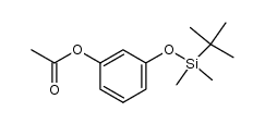 3-(tert-butyldimethylsilyloxy)phenyl acetate结构式