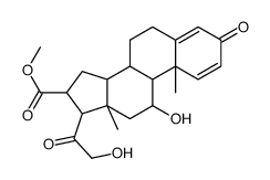 methyl 11-hydroxy-17-(2-hydroxyacetyl)-10,13-dimethyl-3-oxo-6,7,8,9,11,12,14,15,16,17-decahydrocyclopenta[a]phenanthrene-16-carboxylate结构式