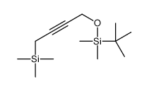 tert-butyl-dimethyl-(4-trimethylsilylbut-2-ynoxy)silane结构式