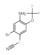 5-溴-4-硫代氰酰基-2-(三氟甲氧基)苯胺结构式