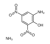 ammonium 2-amino-4,6-dinitrophenolate结构式