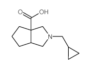 2-(环丙基甲基)六氢环戊并[c]吡咯-3a(1H)-羧酸结构式