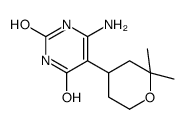 6-amino-5-(2,2-dimethyloxan-4-yl)-1H-pyrimidine-2,4-dione Structure