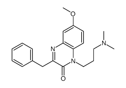 3-benzyl-1-[3-(dimethylamino)propyl]-6-methoxyquinoxalin-2-one Structure