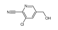 3-chloro-5-(hydroxymethyl)picolinonitrile Structure
