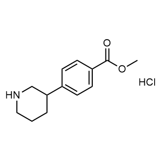 4-(哌啶-3-基)苯甲酸甲酯盐酸盐结构式