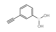 (3-Ethynylphenyl)boronic acid Structure