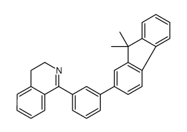 1-(3-(9,9-二甲基-9H-芴-2-基)苯基)-3,4-二氢异喹啉结构式