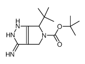 tert-butyl 3-amino-6-tert-butyl-4,6-dihydro-1H-pyrrolo[3,4-c]pyrazole-5-carboxylate Structure