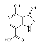 1H-Pyrazolo[4,3-c]pyridine-7-carboxylicacid,3-amino-4-hydroxy-(6CI) Structure
