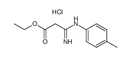 ethyl N-(4-tolyl)amidinoacetate hydrochloride Structure
