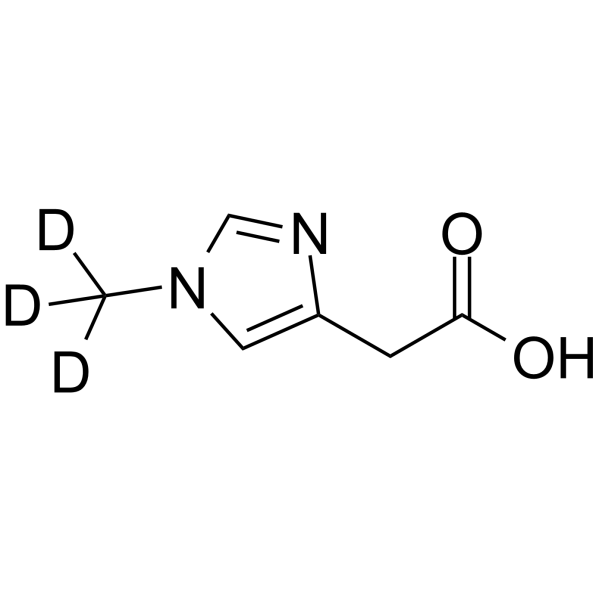 2-(1-Methyl-1H-imidazol-4-yl)acetic acid-d3 Structure