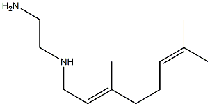 (E)-N 1-(3,7-二甲基辛-2,6-二烯-1-基)乙烷-1,2-二胺结构式