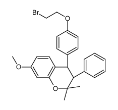 (3S,4S)-4-[4-(2-bromoethoxy)phenyl]-7-methoxy-2,2-dimethyl-3-phenyl-3,4-dihydrochromene Structure