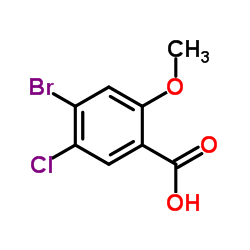 4-Bromo-5-chloro-2-methoxybenzoic acid Structure