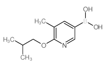 6-异丁氧基-5-甲基吡啶-3-硼酸结构式